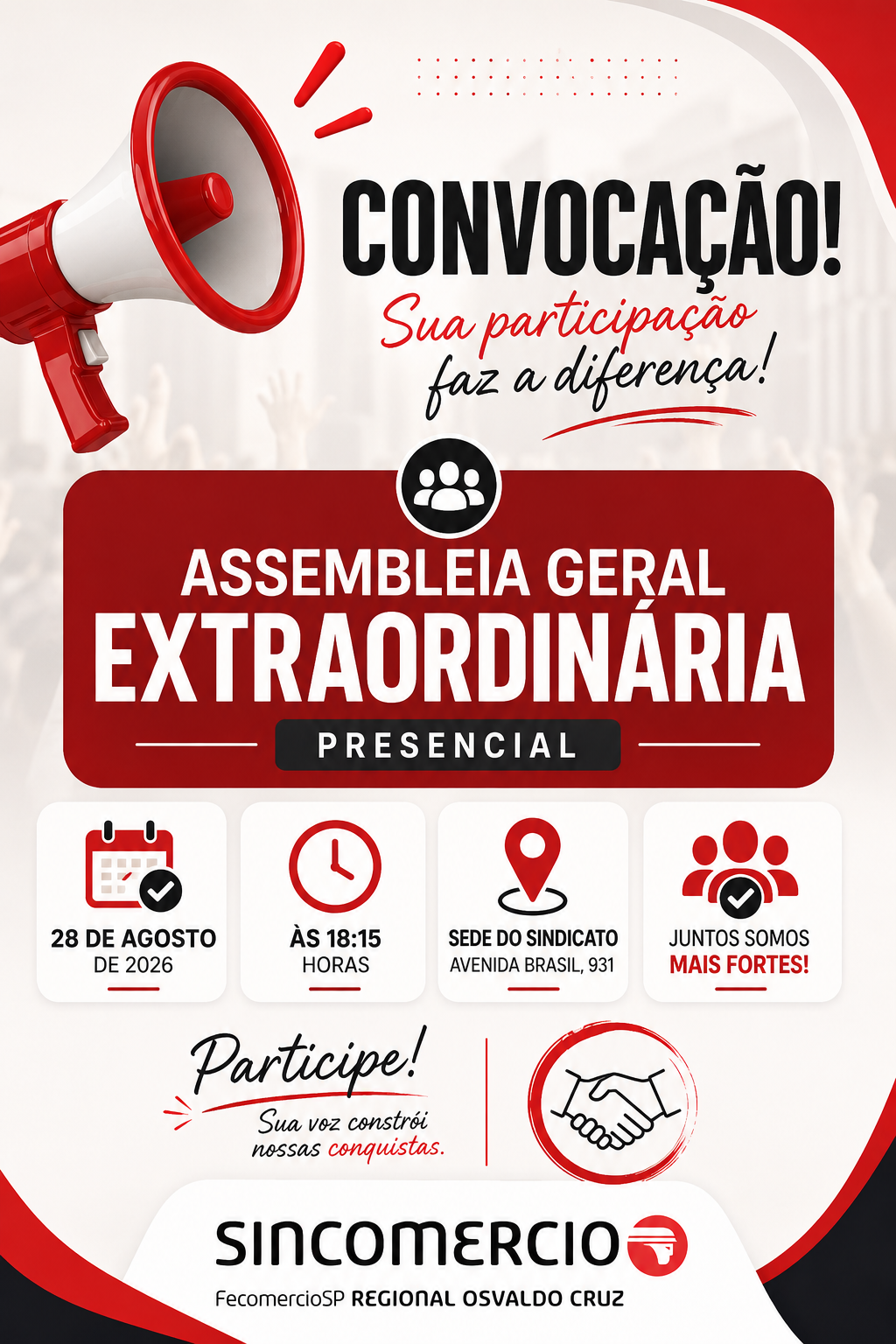 Assembleia Geral Extraordinária!