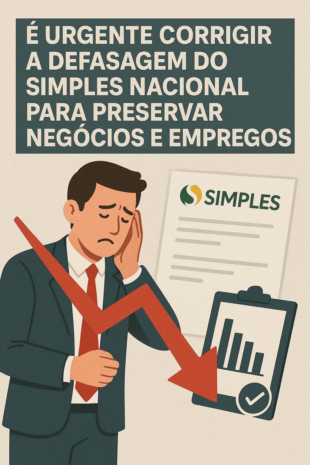 É urgente corrigir a defasagem do Simples Nacional para preservar negócios e empregos!