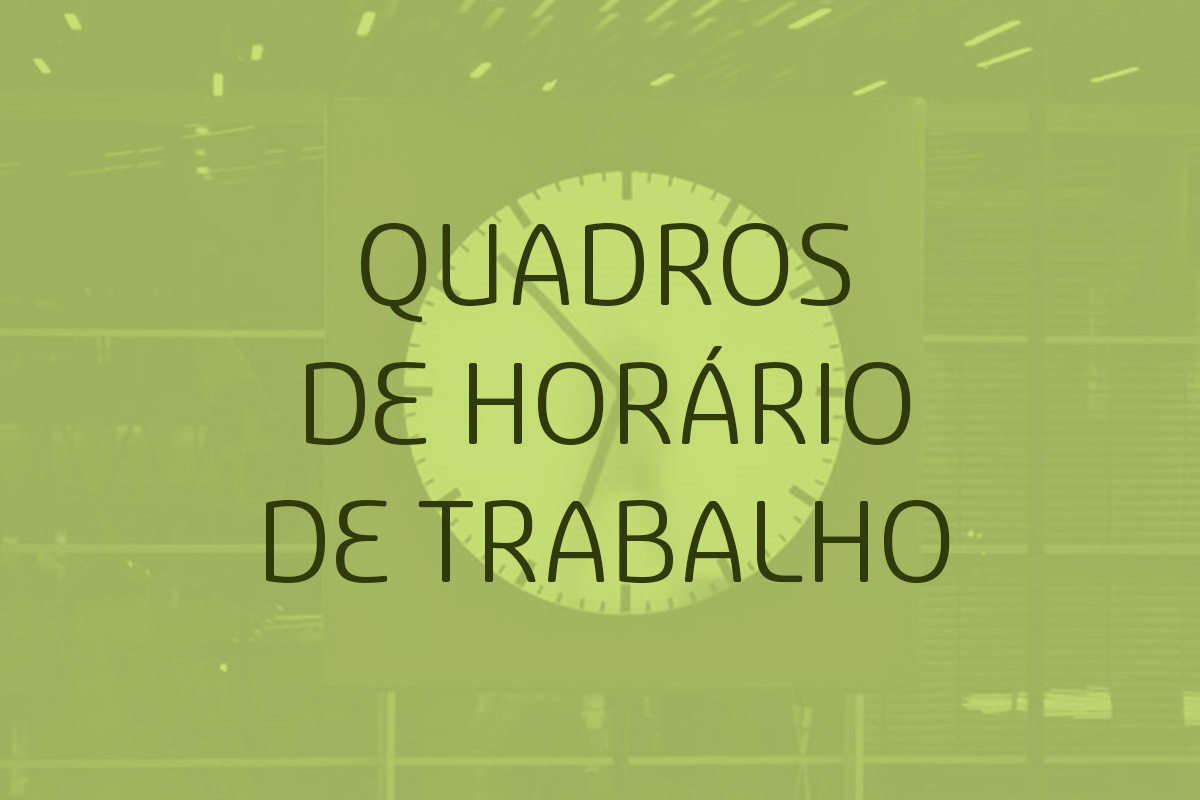 Quadros de horário de trabalho